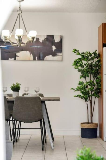 Downtown Near Rogers Place with Covered Parking, Sleeps 6, Pool Table, Sauna, Gym, Two Bedrooms & More