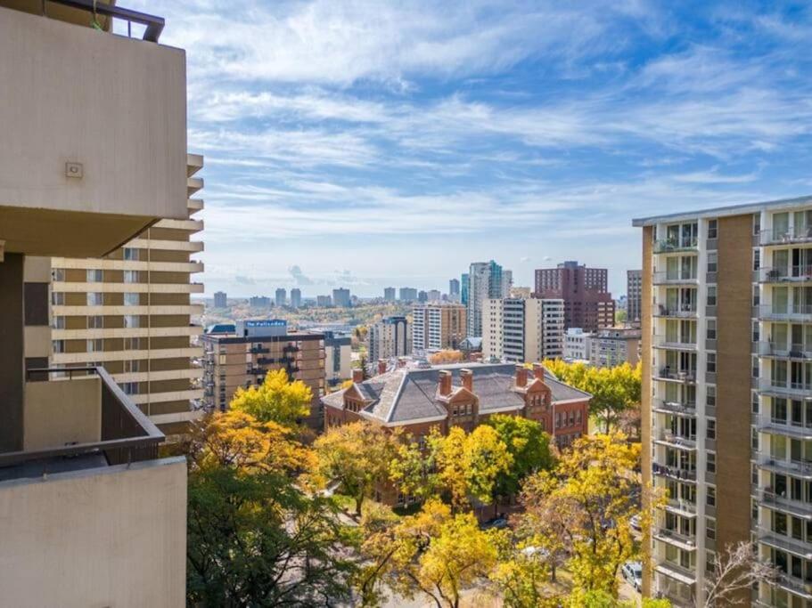 Downtown Near Rogers Place with Covered Parking, Sleeps 6, Pool Table, Sauna, Gym, Two Bedrooms & More
