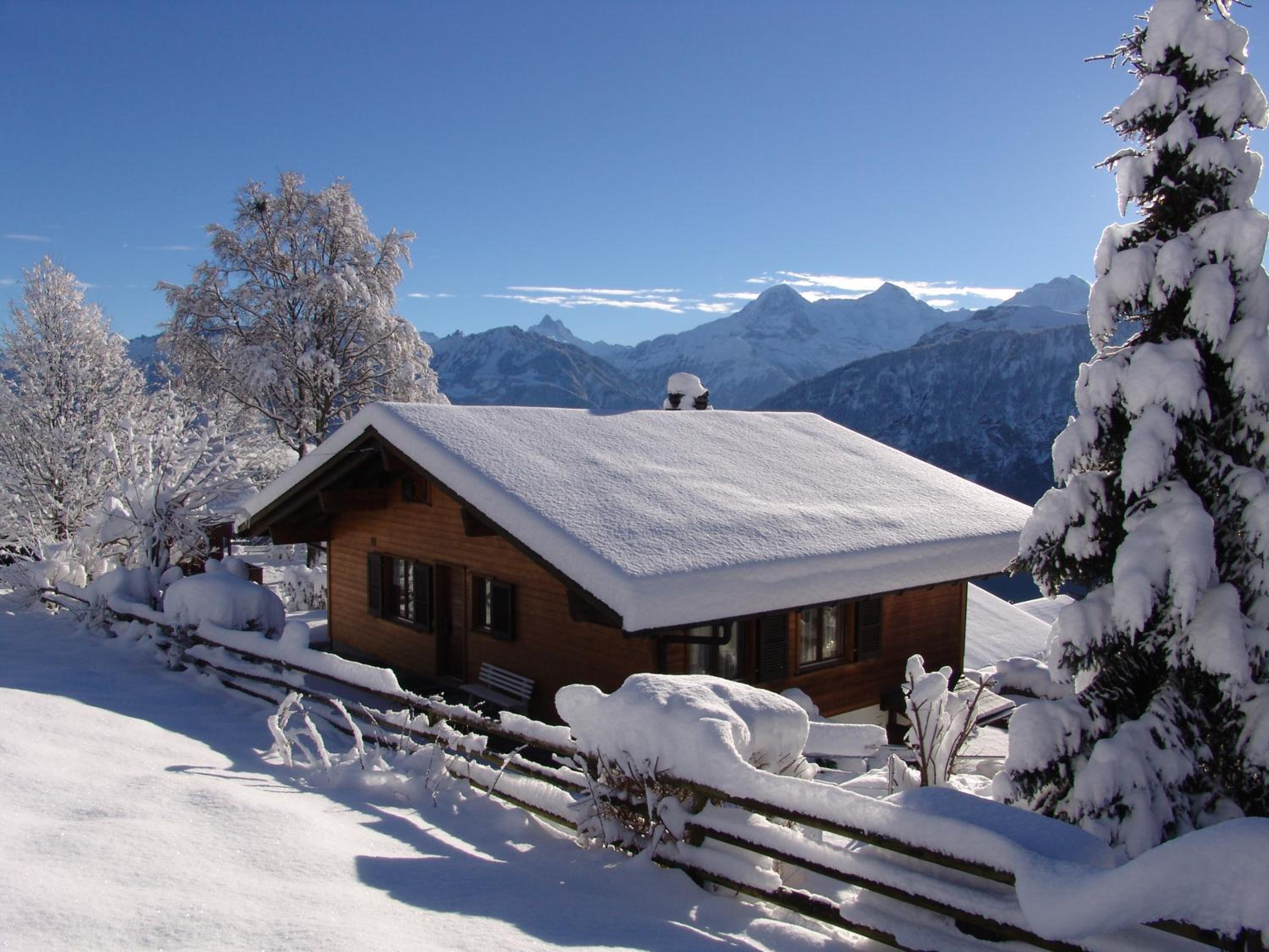 Chalet Hinkelstein in Beatenberg traumhafte Aussicht auf Eiger, Mönch & Jungfrau