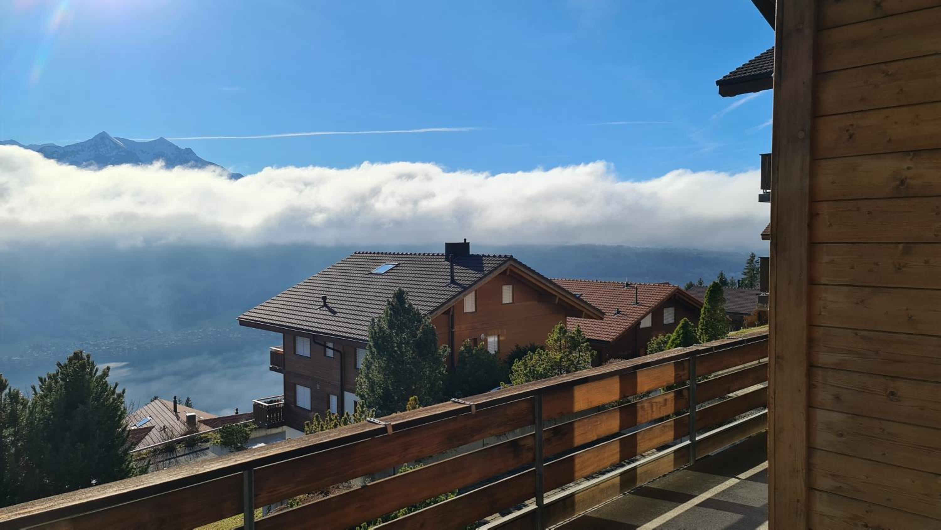 Chalet Hinkelstein in Beatenberg traumhafte Aussicht auf Eiger, Mönch & Jungfrau