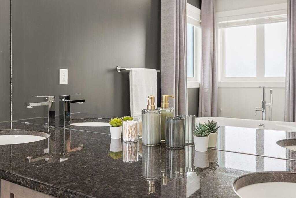 Luxurious Entire House with Cental AC, Double Car Garage Parking, Upgraded Appliances, King Size Bed, Two Living Rooms & More