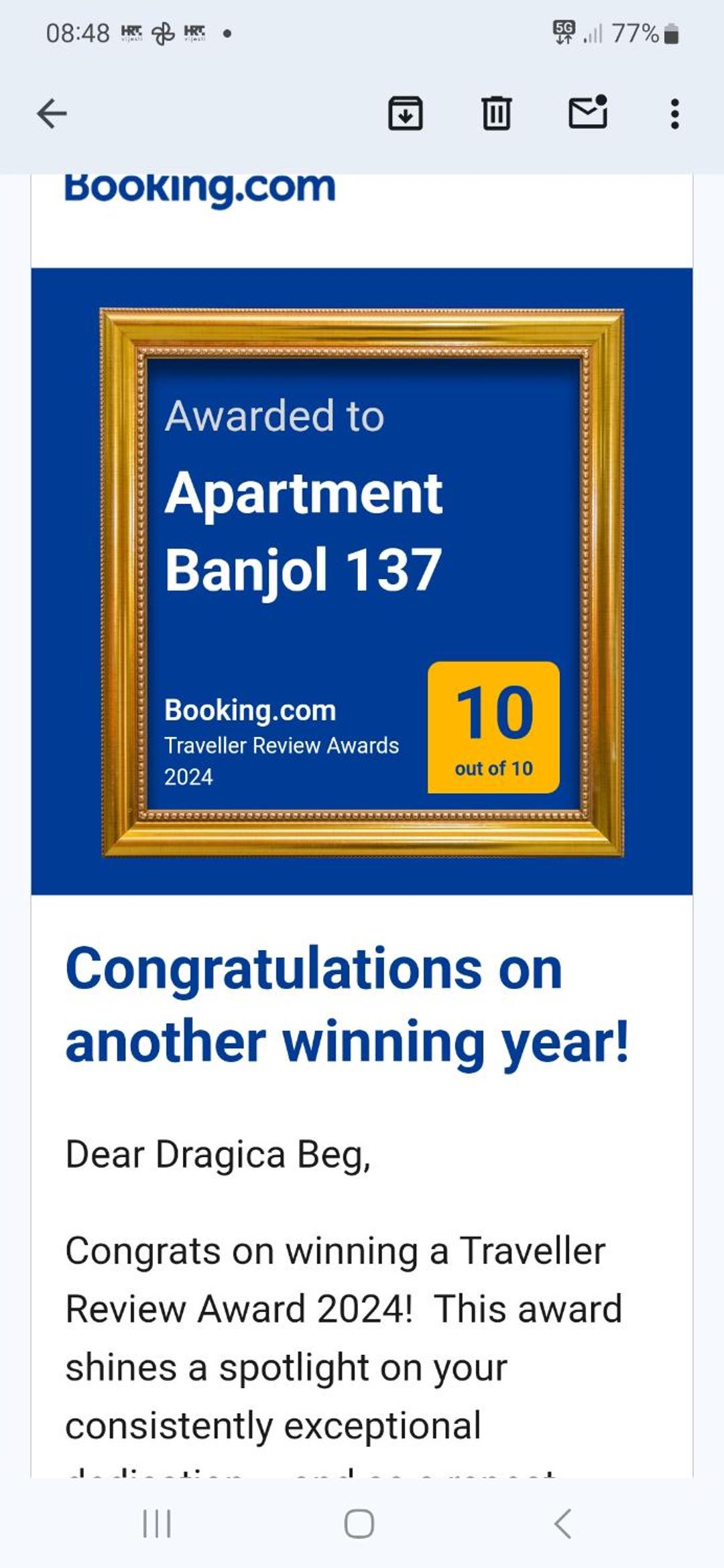 Apartment Banjol 137 view 3