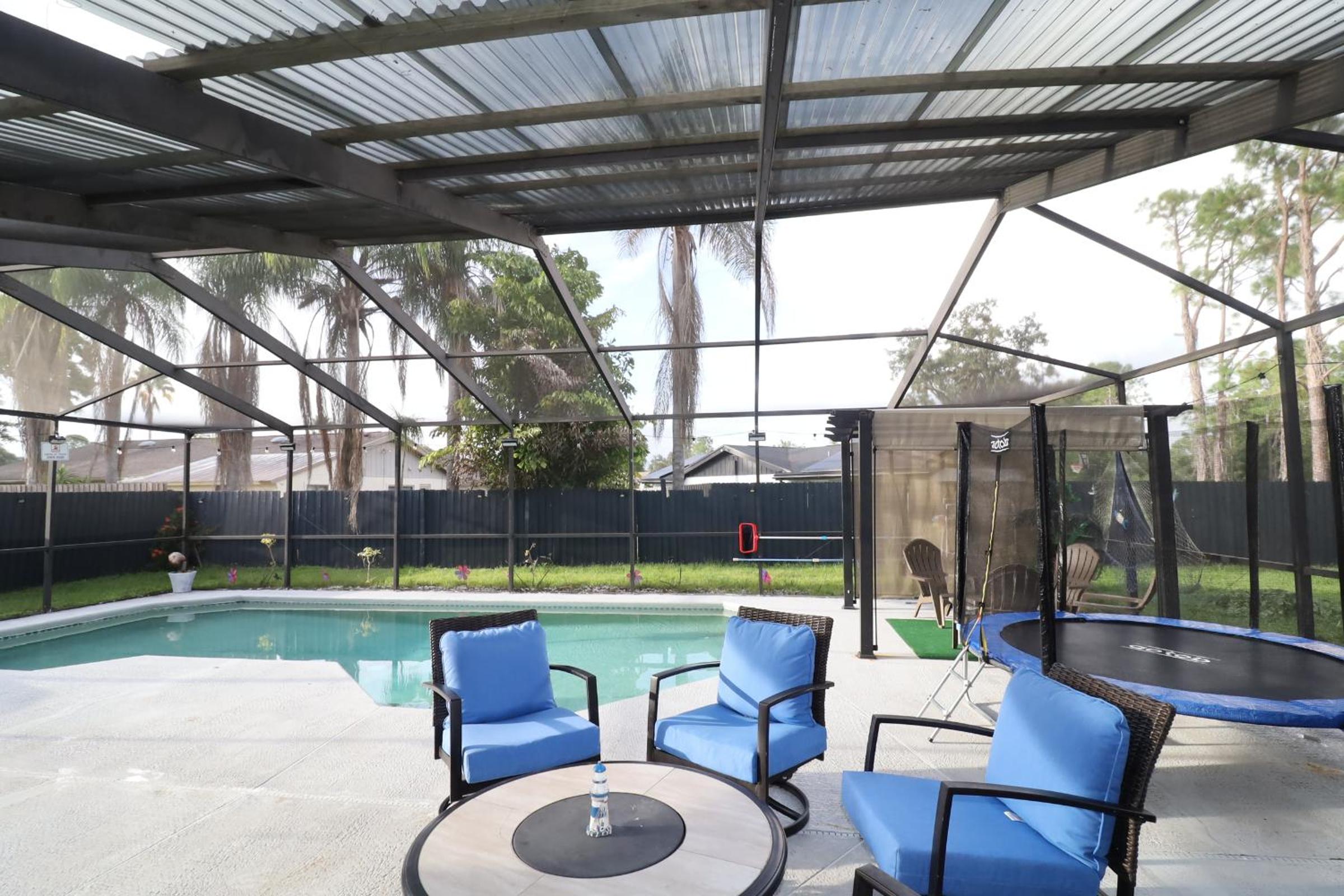Boho Villa Tampa with Private Pool & BBQ view 5