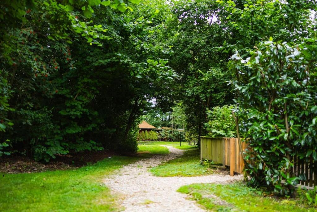 Huisdiervriendelijk houten huisje in het groen view 5