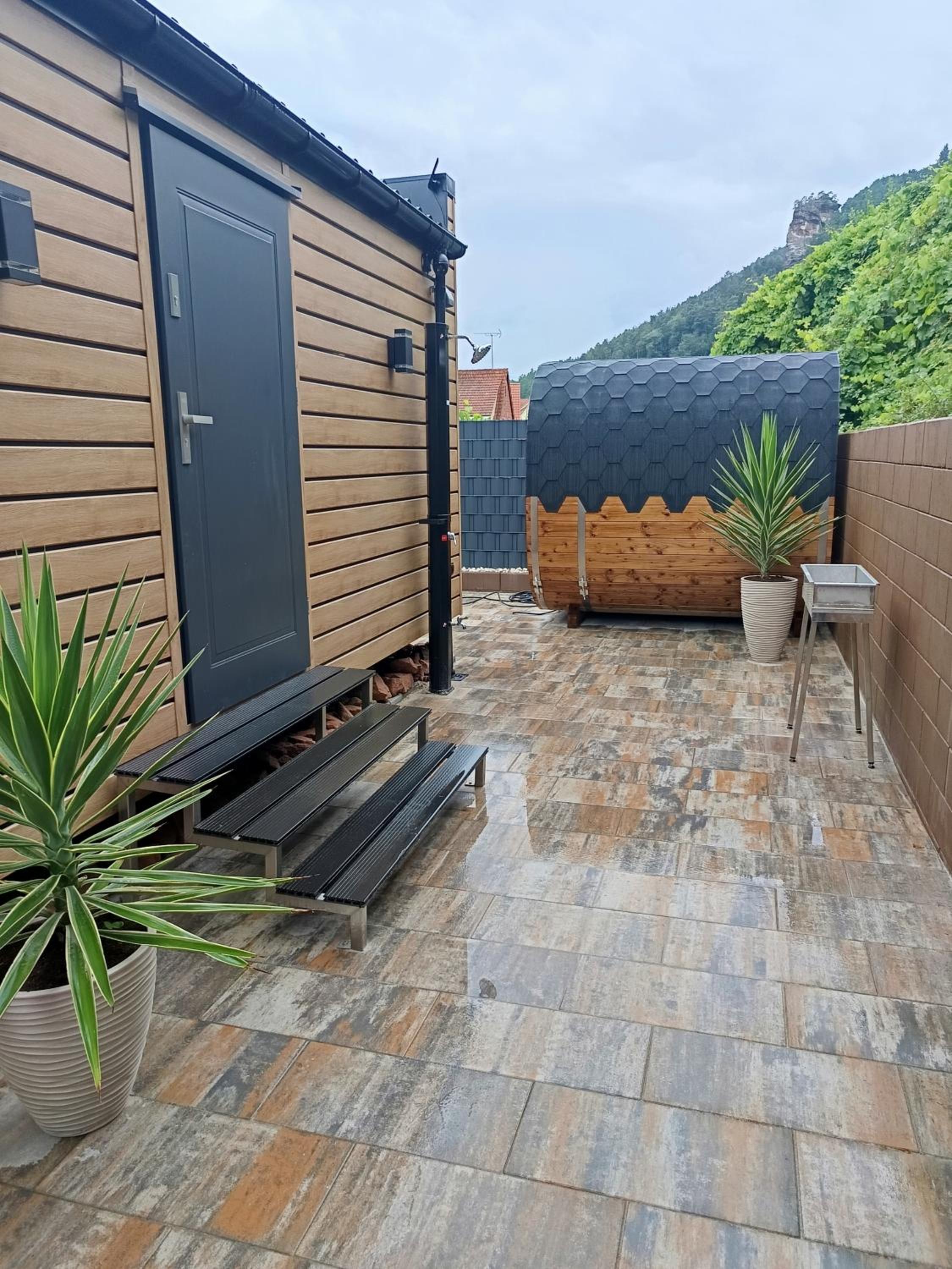 Tiny House im Felsenland mit Sauna