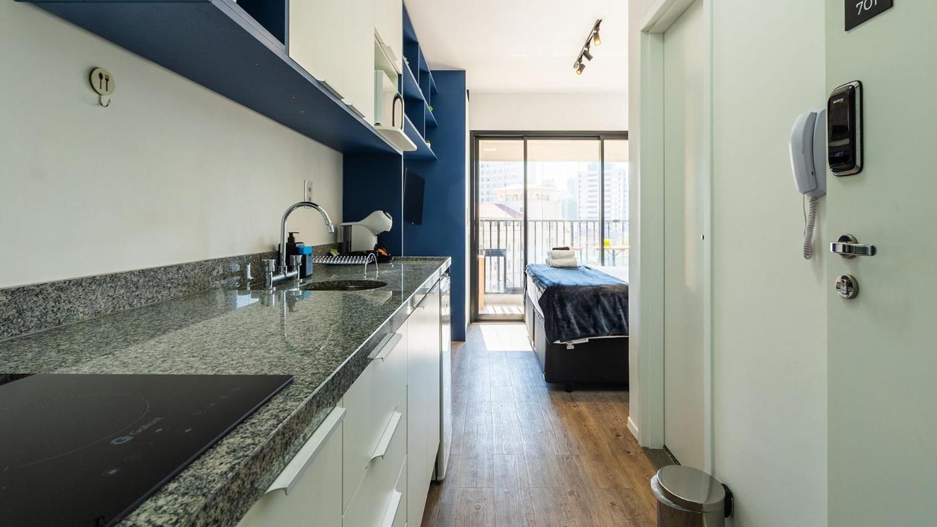 Studios modernos e completos ao lado da estação Vila Mariana
