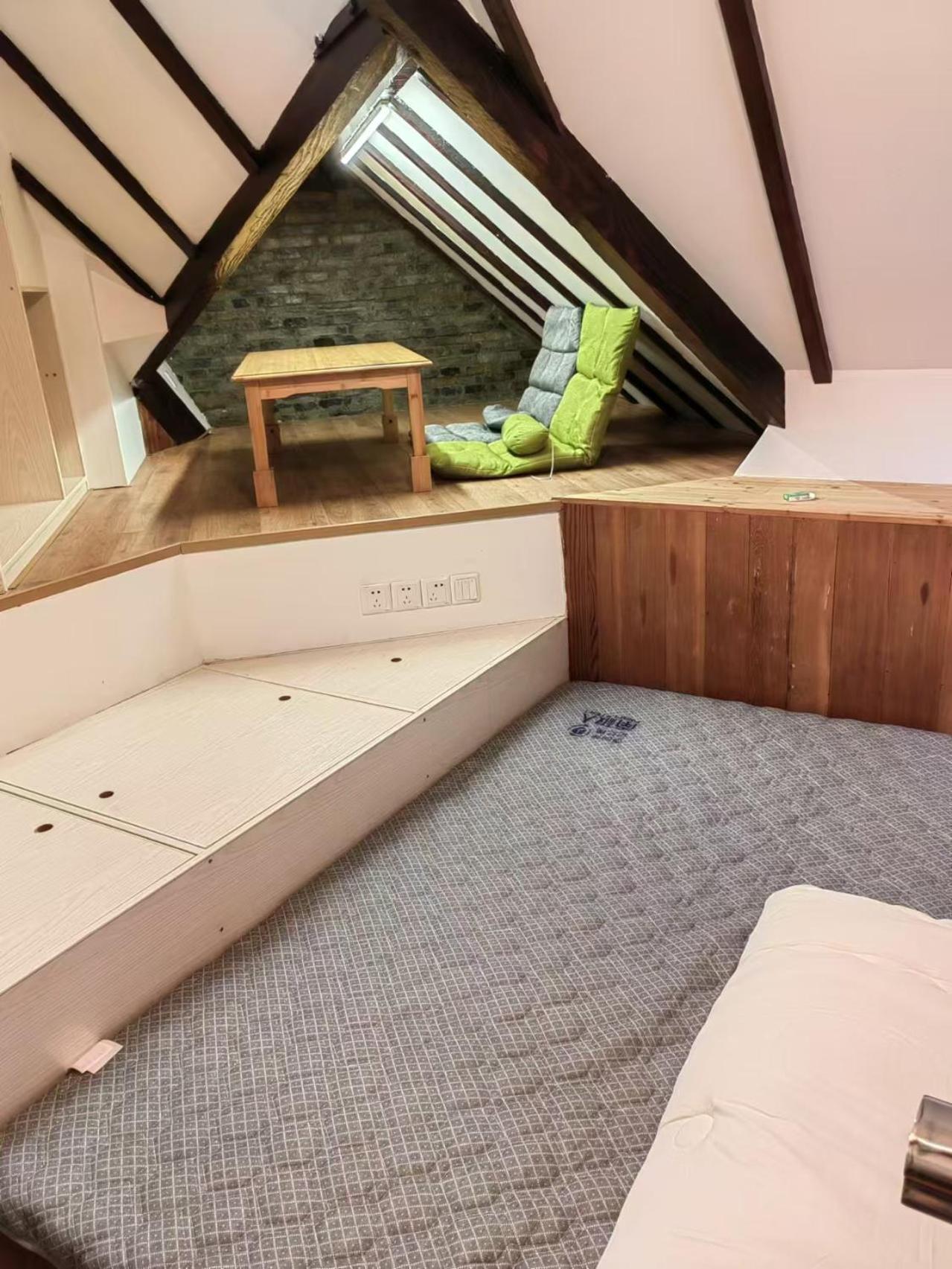 Shanghai Historical Forest Cabin loft With Balcony at second floor near middle Huaihai road