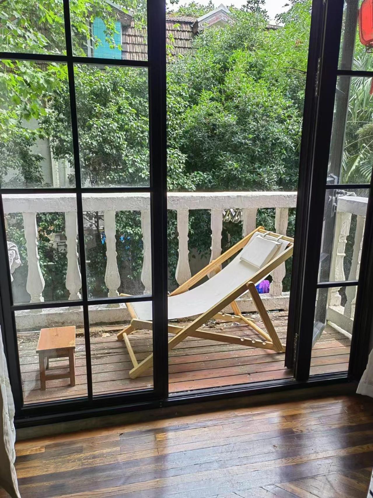 Shanghai Historical Forest Cabin loft With Balcony at second floor near middle Huaihai road