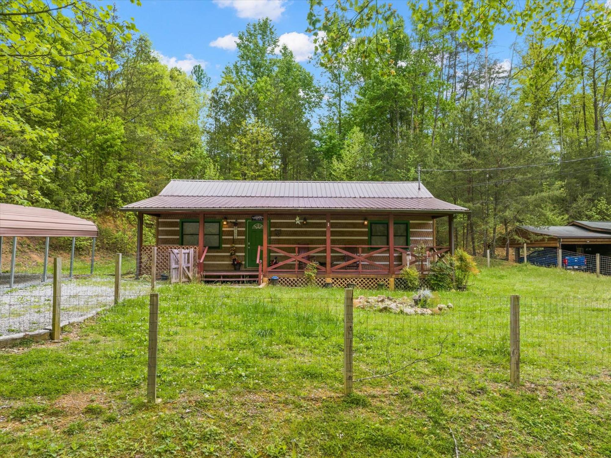 Lazy Bear Charming 2BR Log Cabin view 2