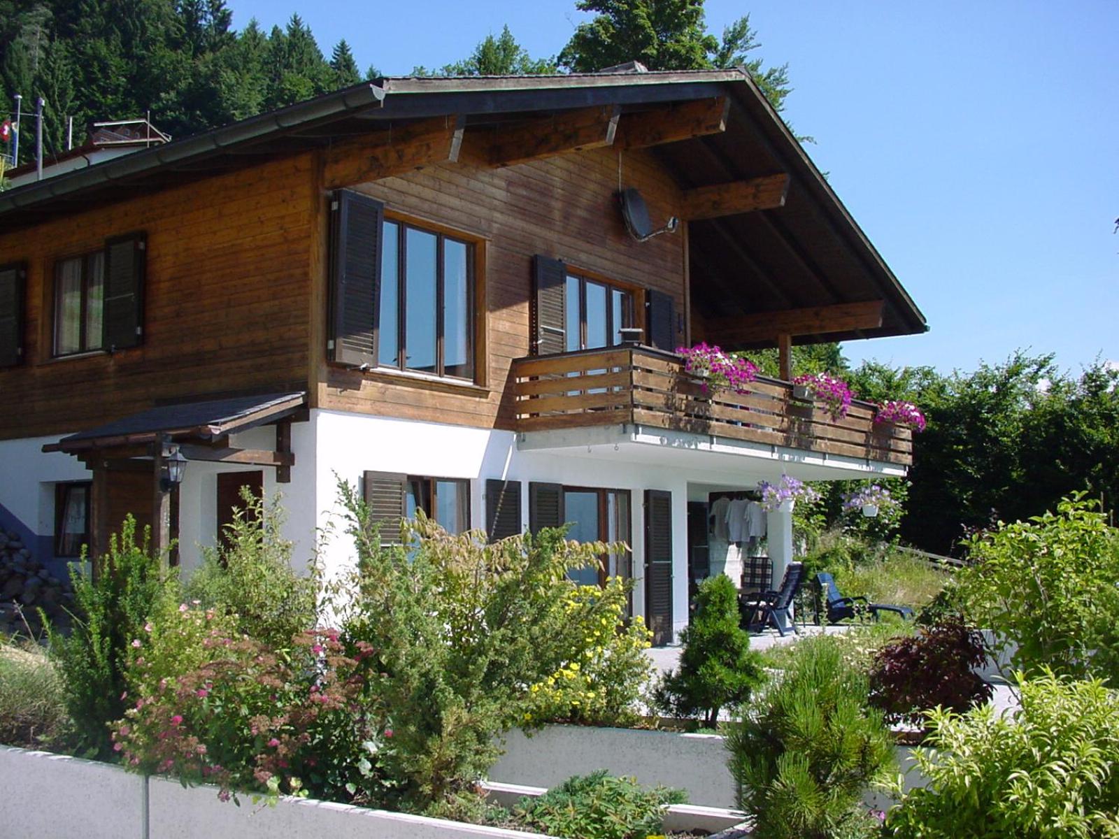 Chalet Hinkelstein in Beatenberg traumhafte Aussicht auf Eiger, Mönch & Jungfrau