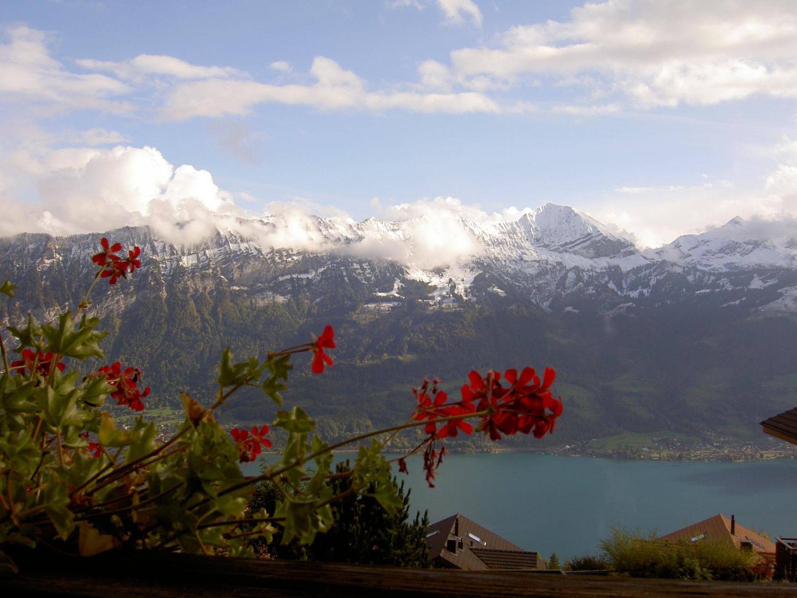 Chalet Hinkelstein in Beatenberg traumhafte Aussicht auf Eiger, Mönch & Jungfrau