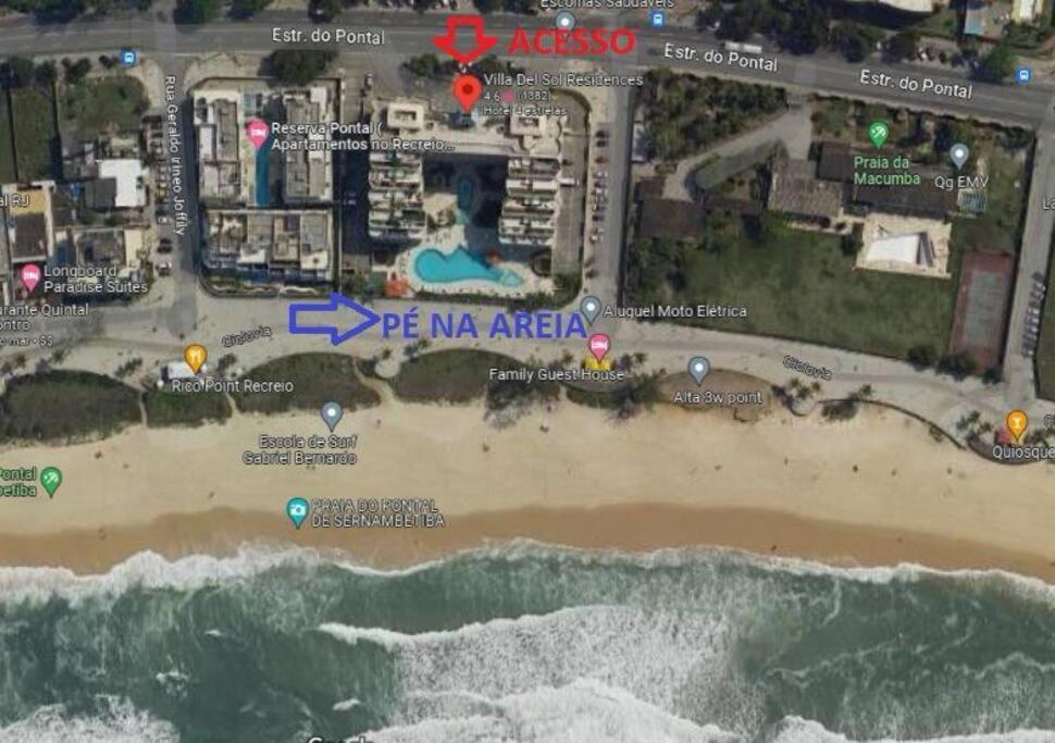 Vista mar recém reformado praia do recreio no villa del Sol residences