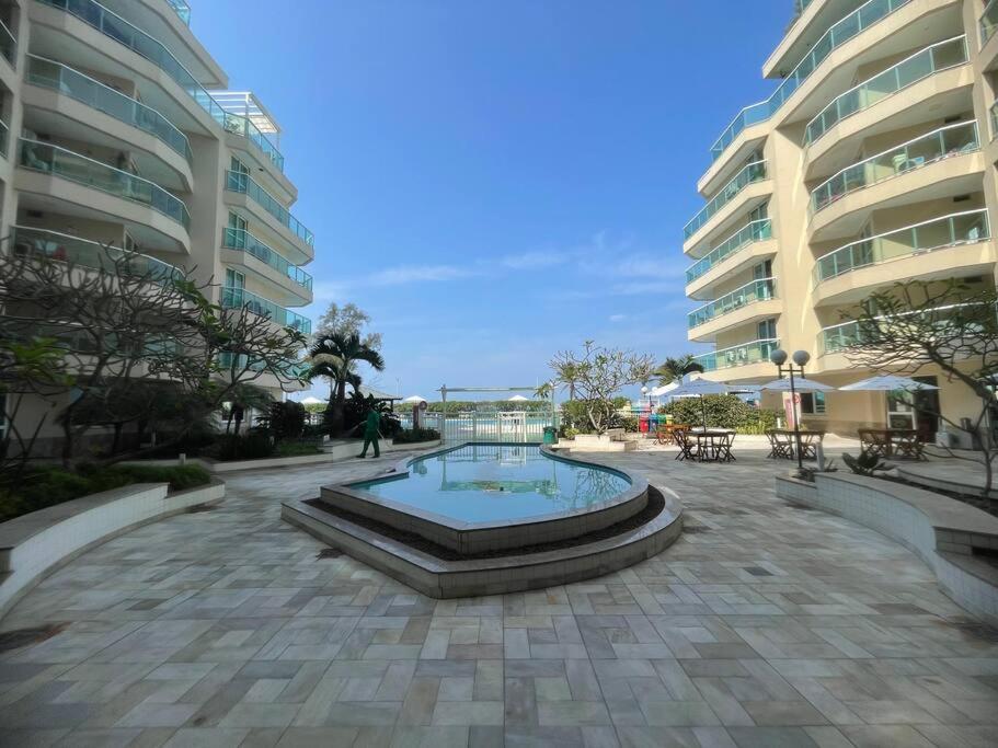 Vista mar recém reformado praia do recreio no villa del Sol residences