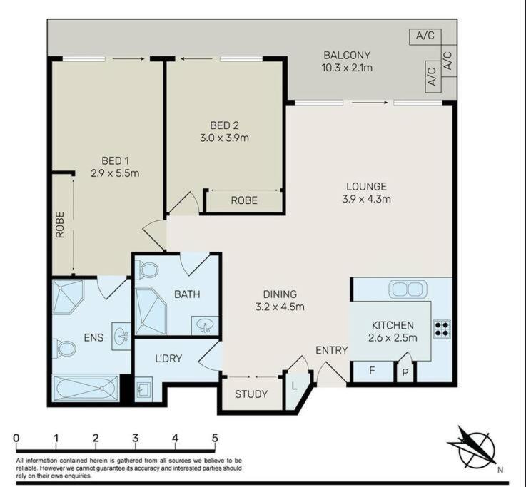 Chic 2 BR Apt with Parking & Darling Harbour-10mins walk