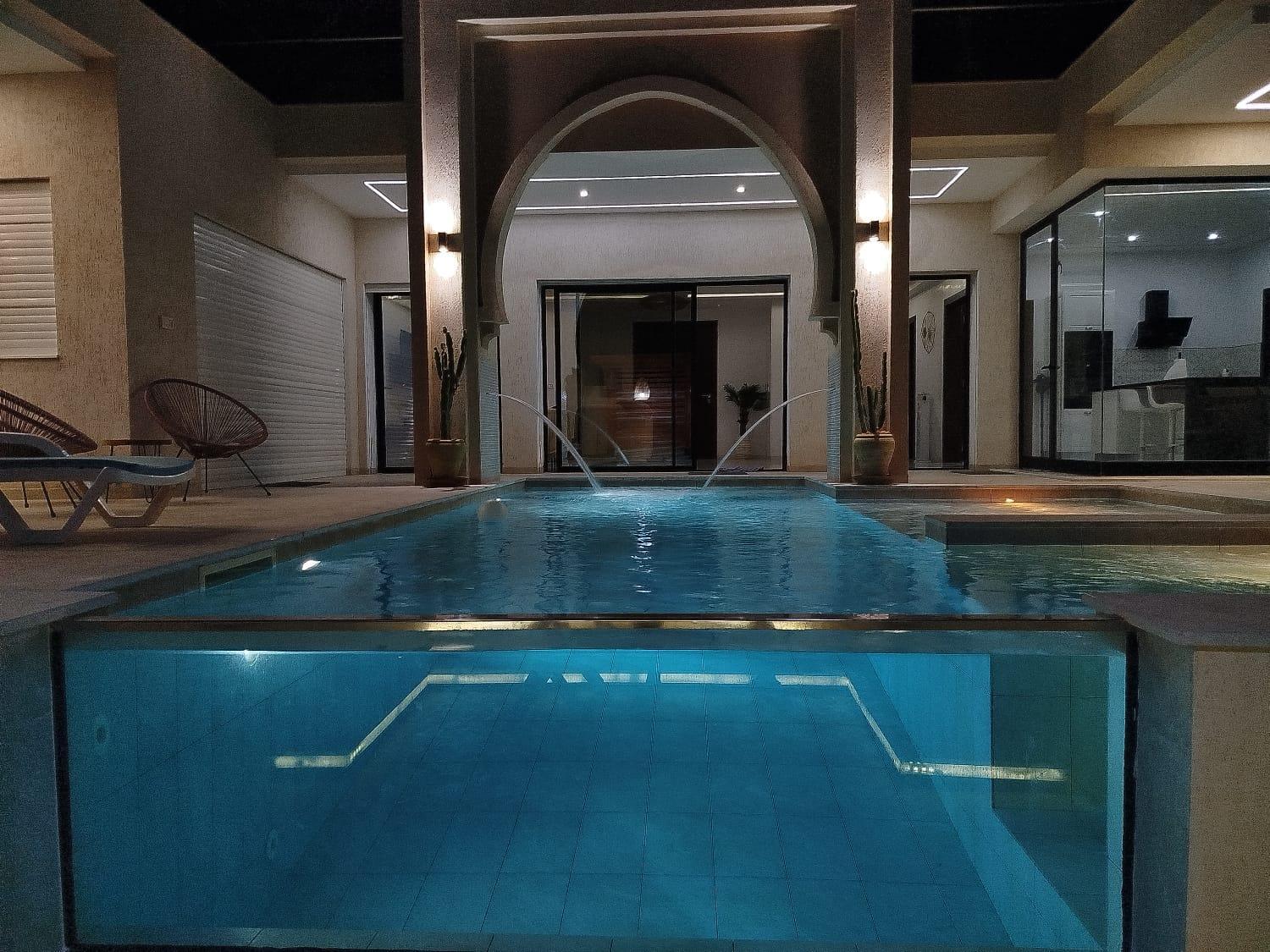 Villa Lynoute piscine sans vis à vis meilleur emplacement à proximité de la plage