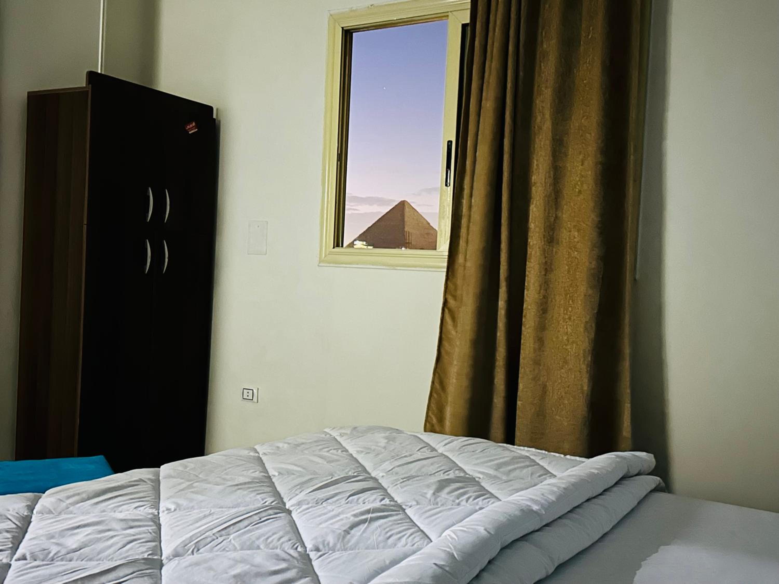 golden mask pyramids view