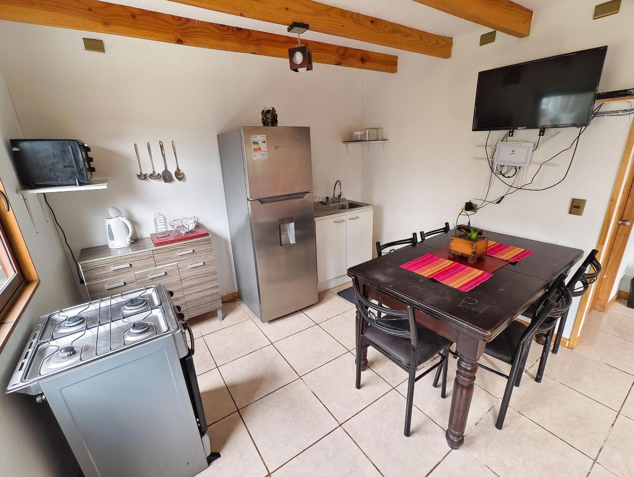Cabaña para 6 con juegos - La Casona Pucón