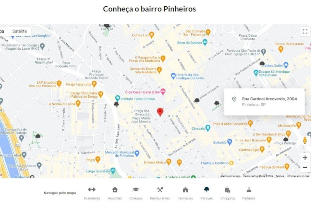 Studio em Pinheiros - 2 Quadras da Faria Lima e Vila Madalena