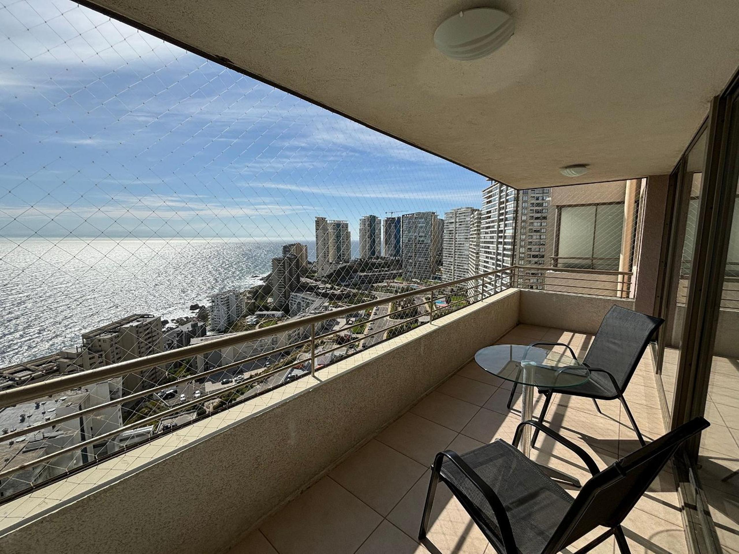 Cómodo depto con Hermosa Vista al Mar
