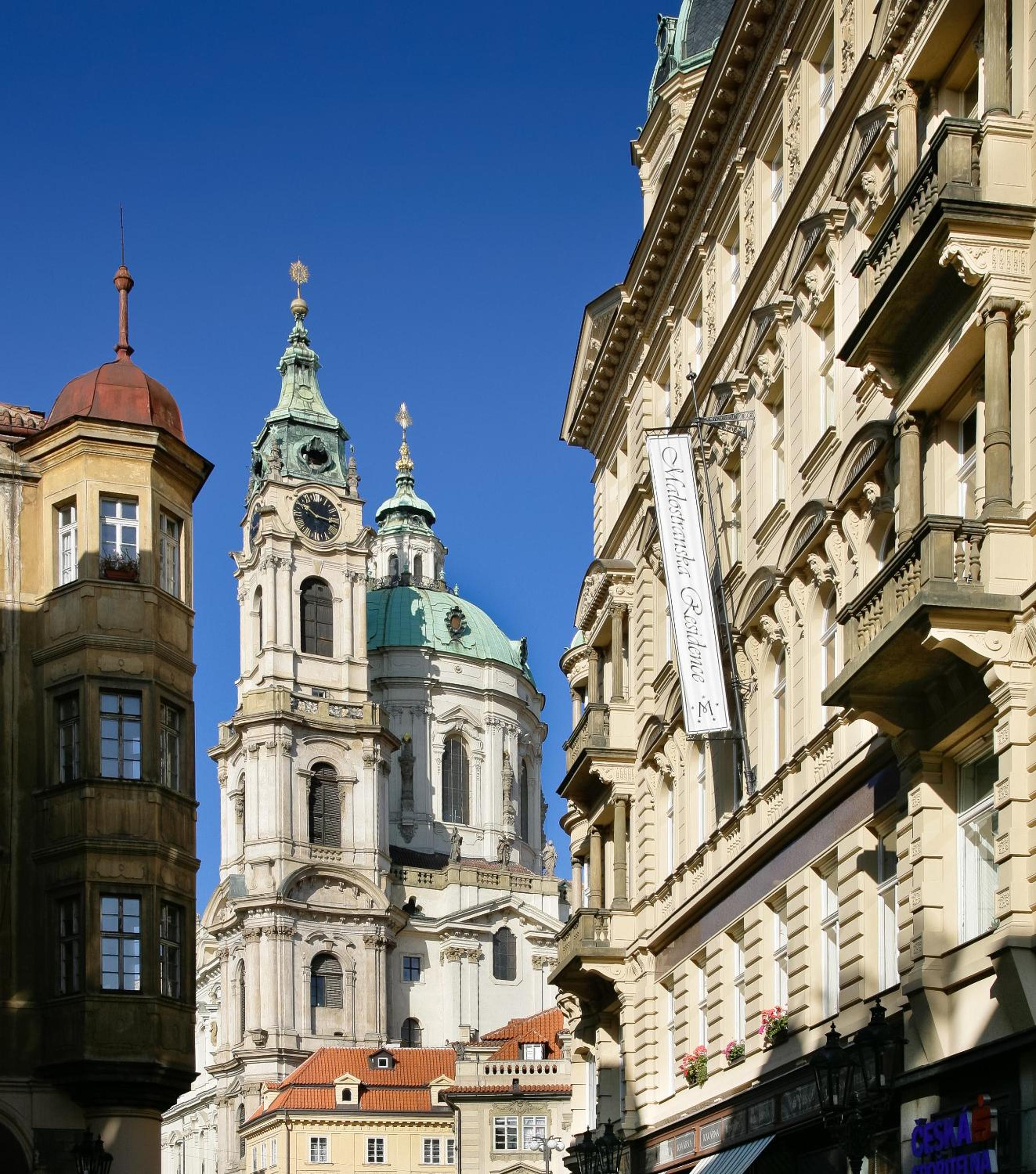 Royal Apartment by Charles Bridge view of Saint Nicholas Church