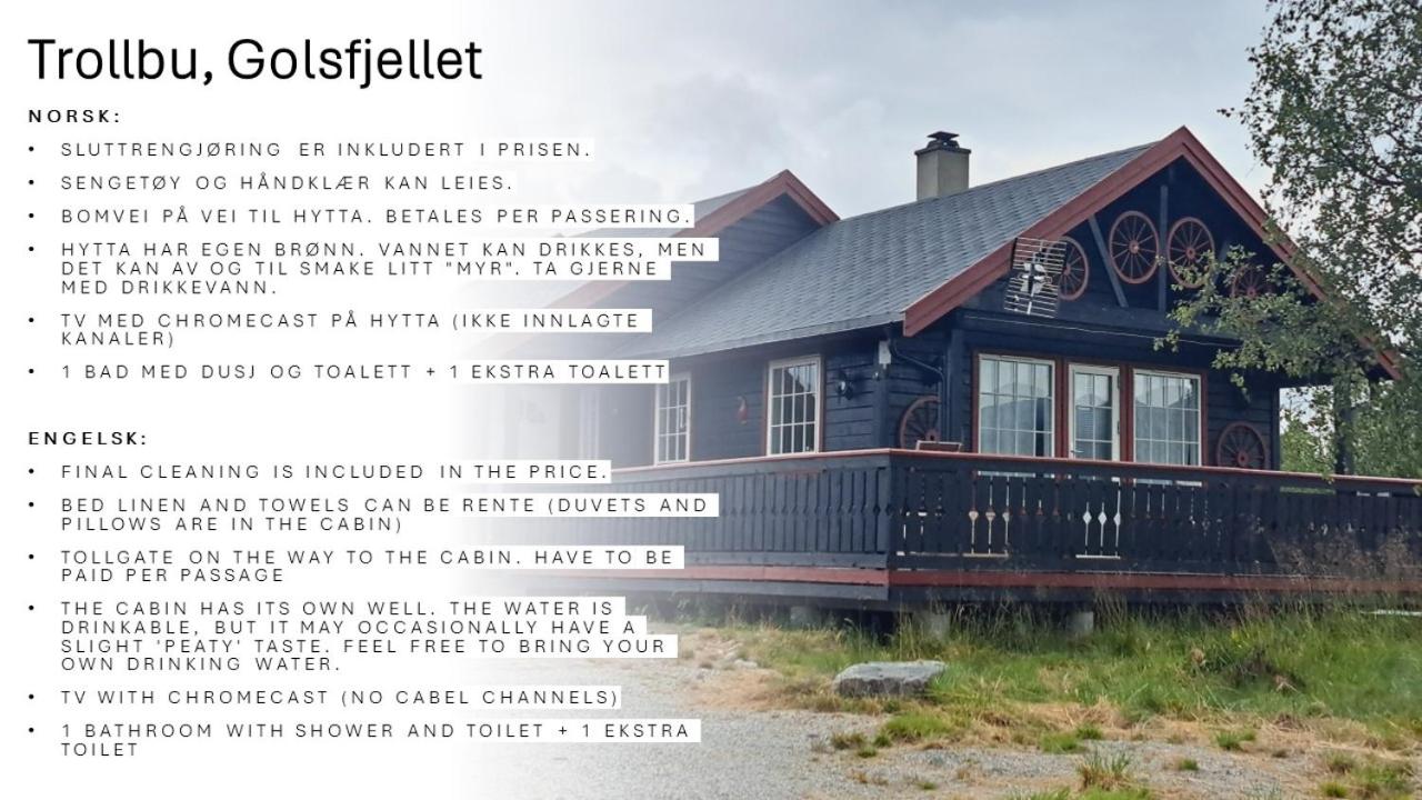 Trollbu by Norgesbooking - cabin at Golsfjellet view 5
