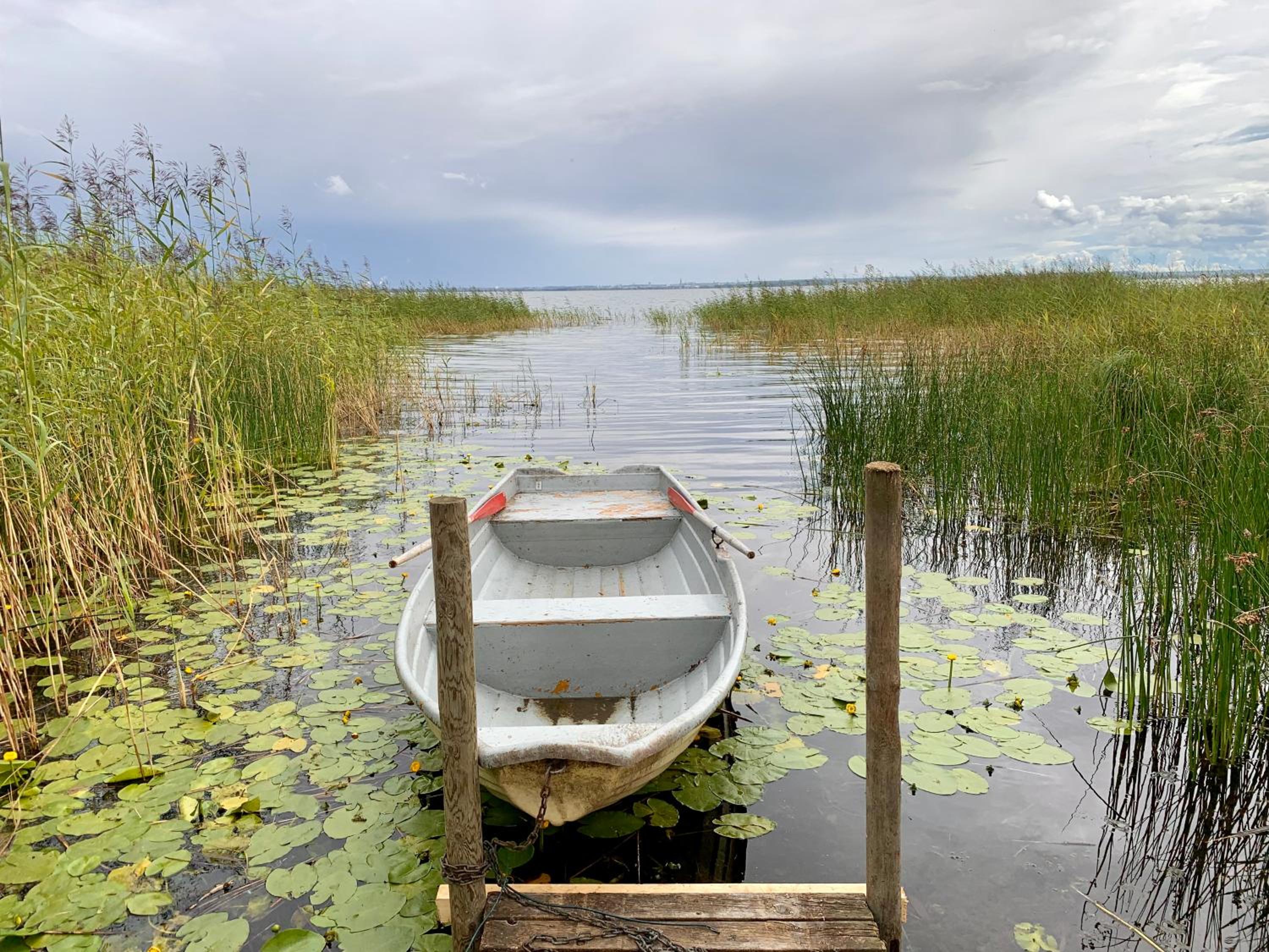 Peaceful lakefront cottage view 3