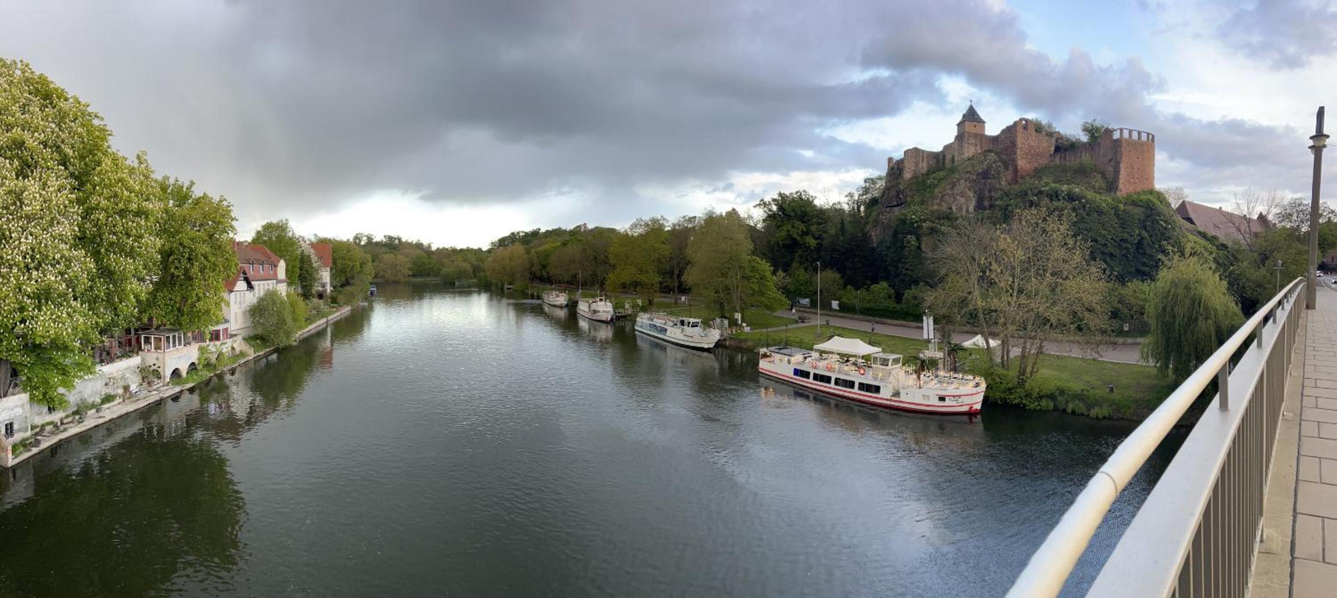 Saale Fewo mit Burgblick