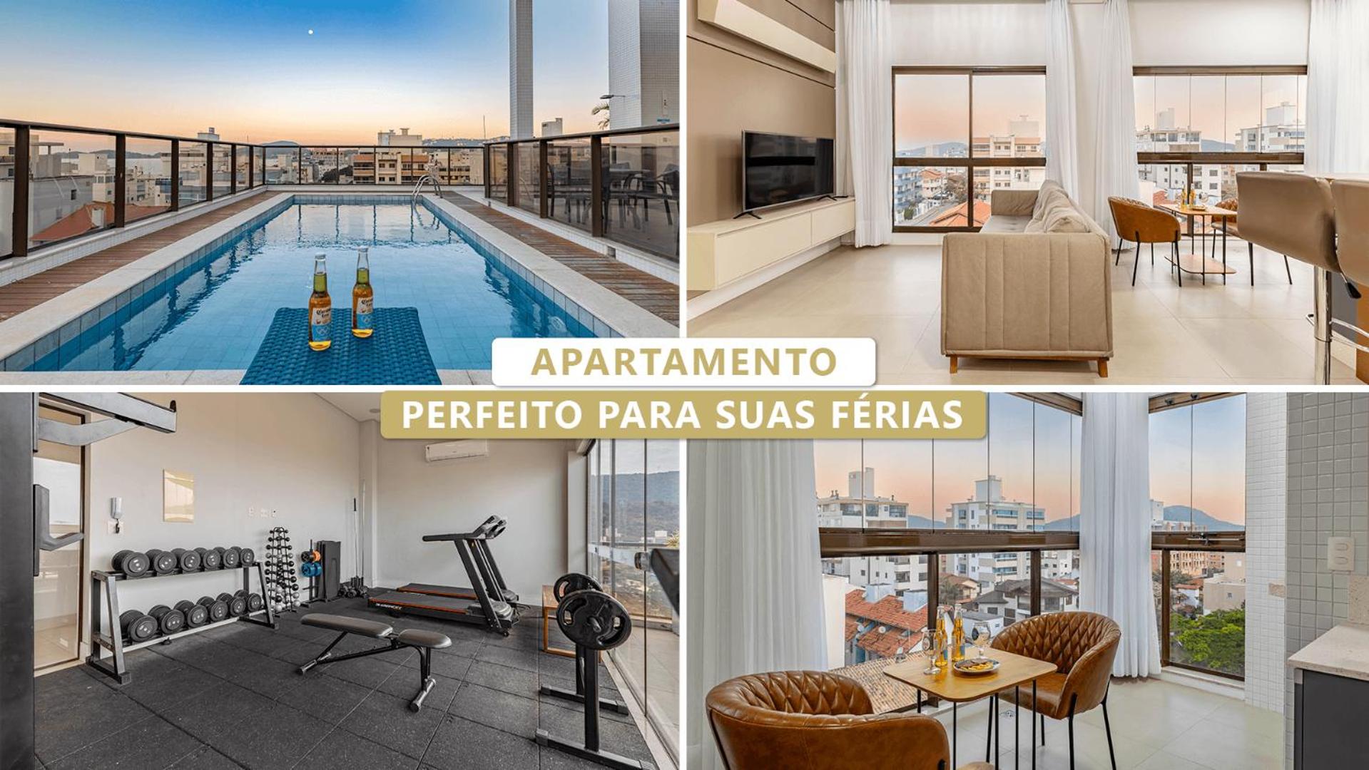 Apartamento Finamente Mobiliado com Área de Lazer e Vista Mar