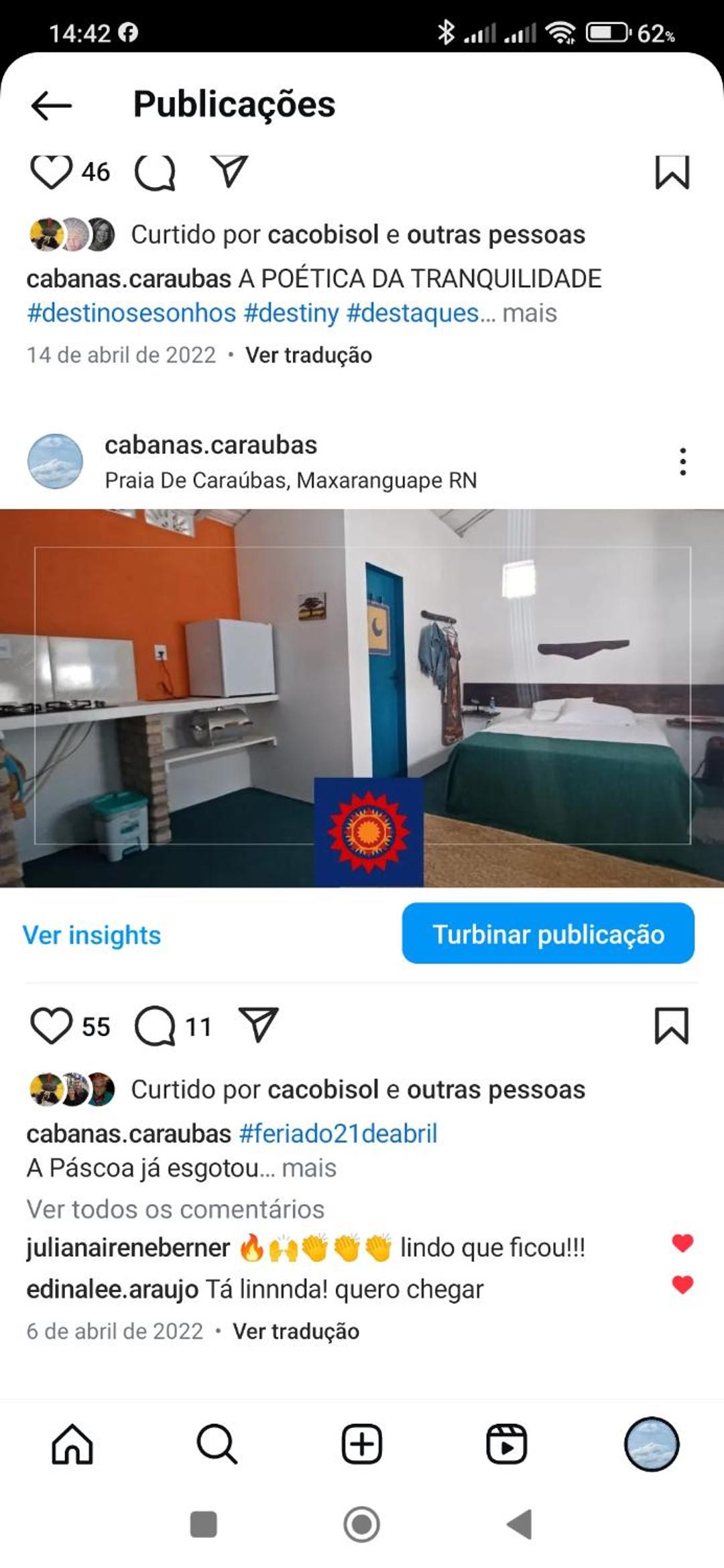 Cabanas Caraúbas - frente para o mar, ar & Tv
