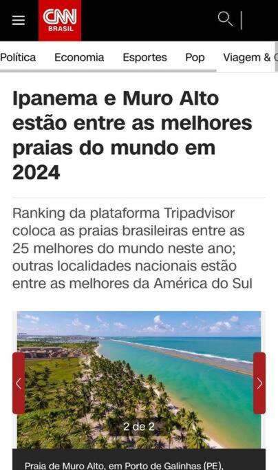 Apt BEIRA MAR em Muro Alto ao lado do Nanai
