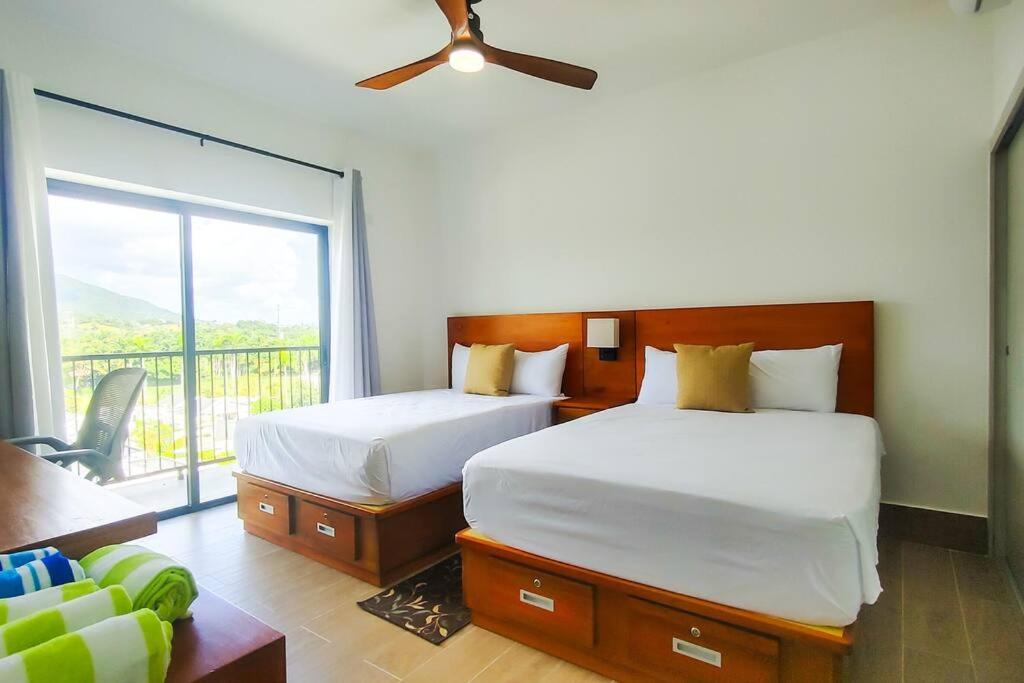 Spacious Overlooking Green One