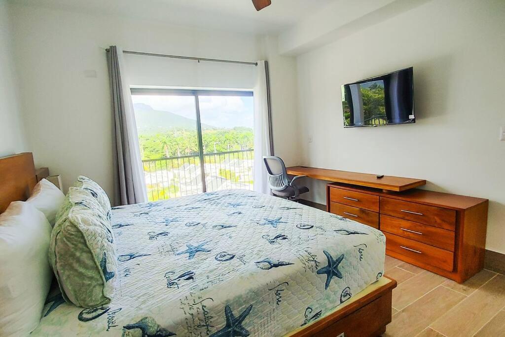 Spacious Overlooking Green One