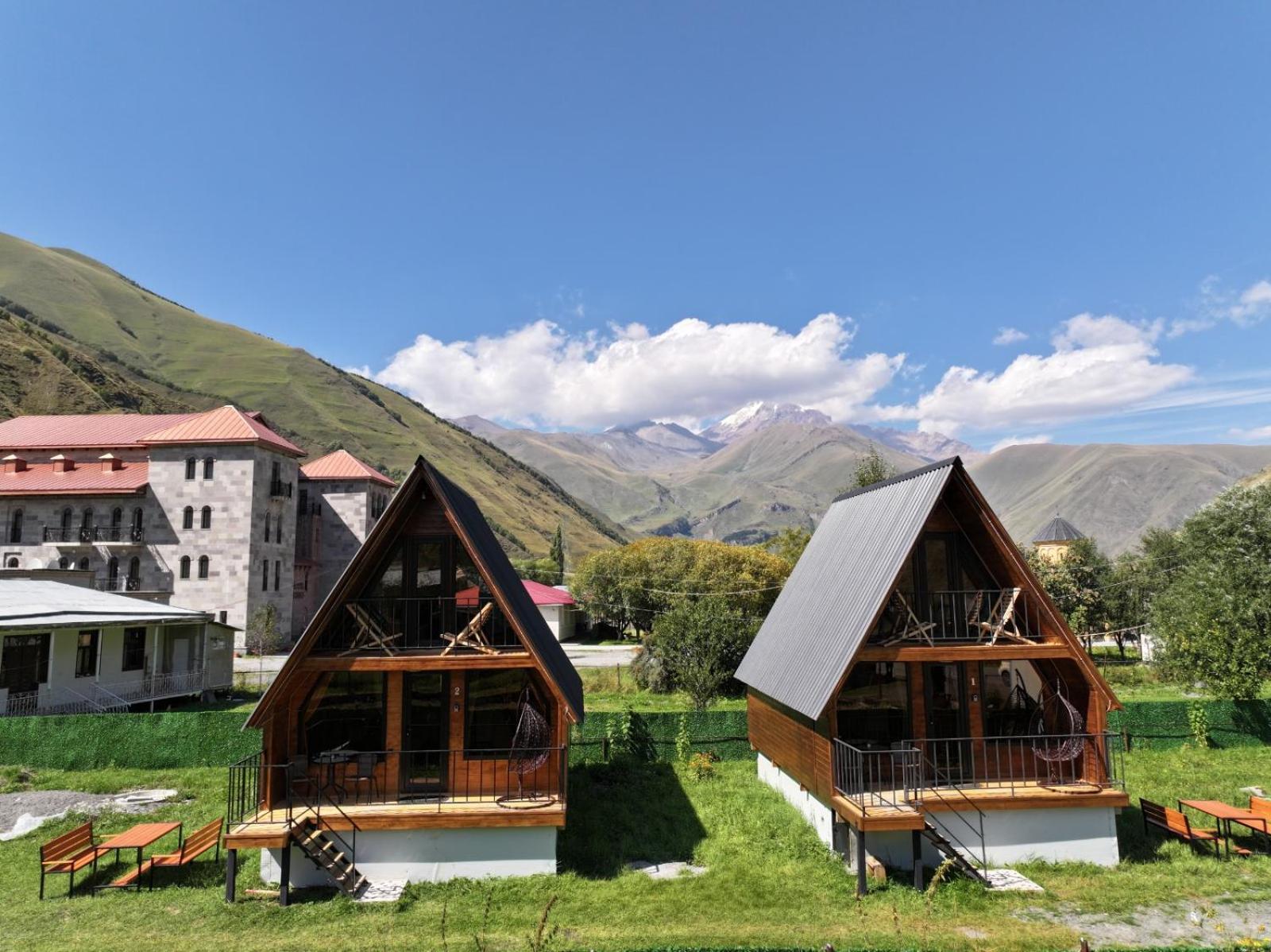 Panorama cottages Kazbegi view 5