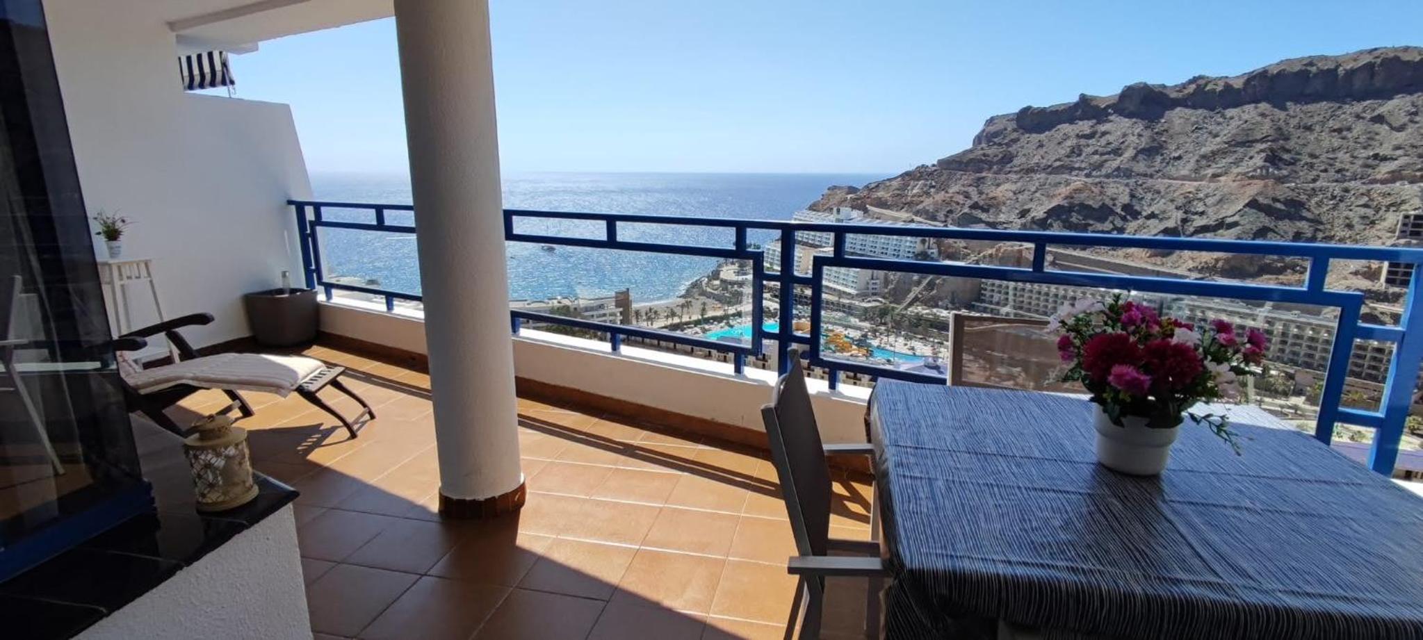 Ocean view apartment in Taurito, Mogan - Top Floor view 3