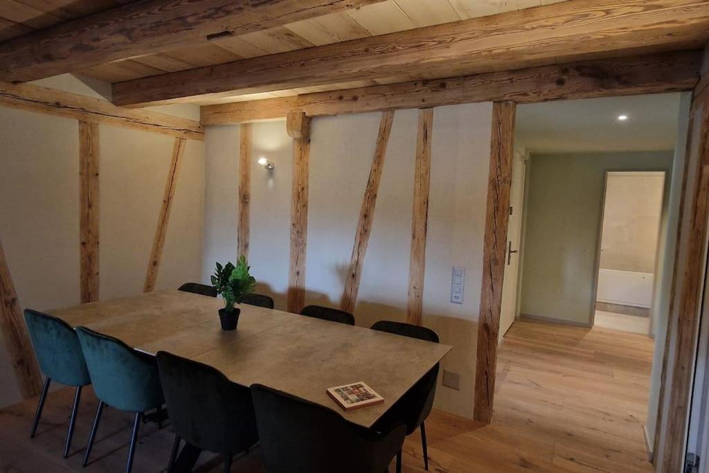 Visionary Hospitality Bassersdorf, Zürich - Premium Apartments in Swiss Style with Free Parking, Washer, Kitchen, Terrace, Vaulted Cellar Event Room, Bus S