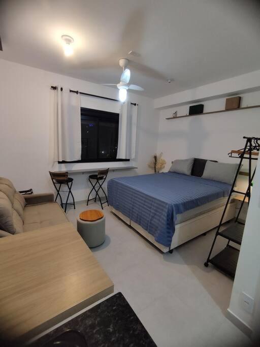 Vila Olímpia Studio Good Local Piscina Coworking Rooftop Cinema Gym CAMA QUEEN e SOFÁ CAMA QUEEN confortáveis e grandes