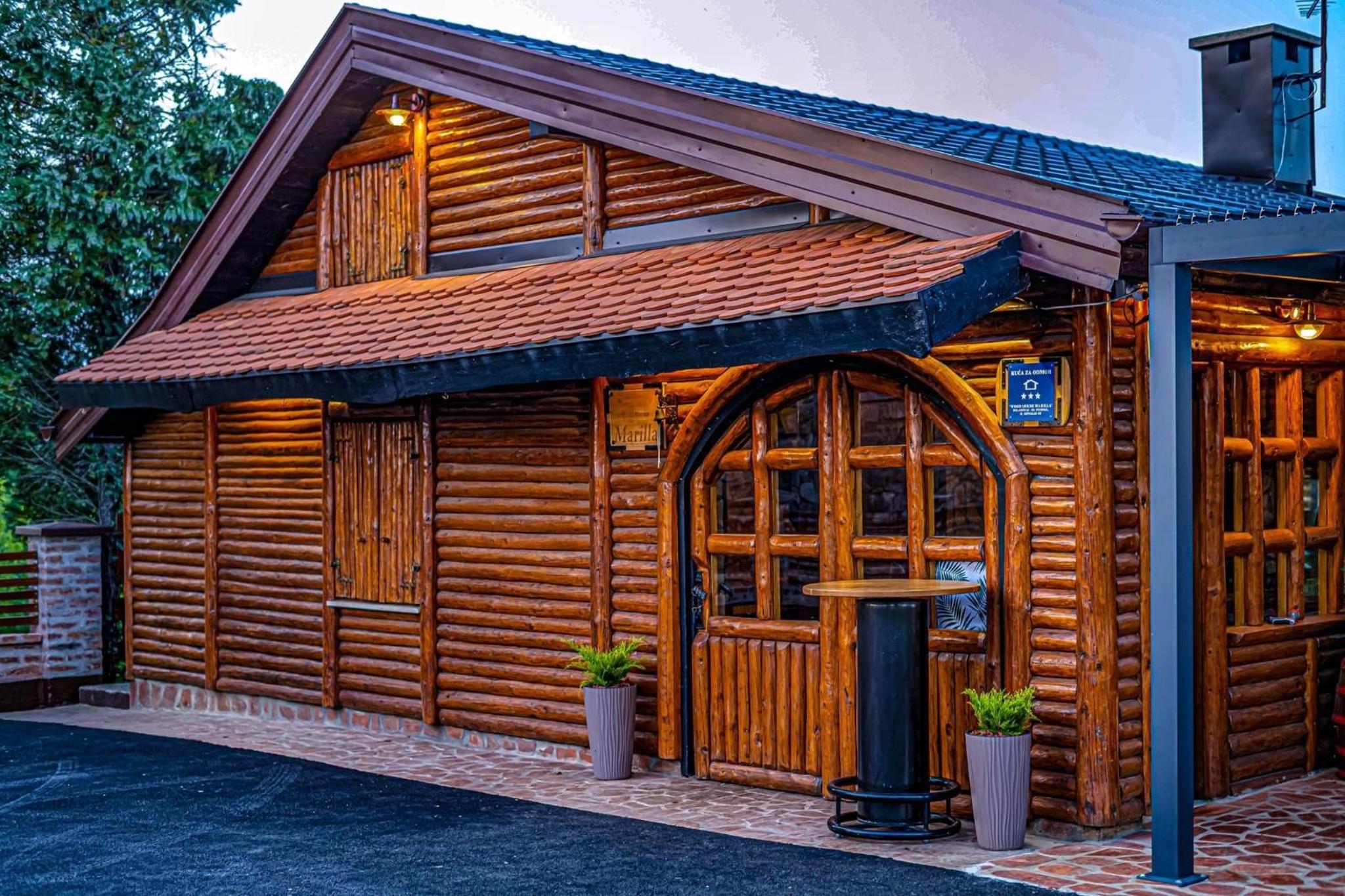 Wood house Marilla view 2