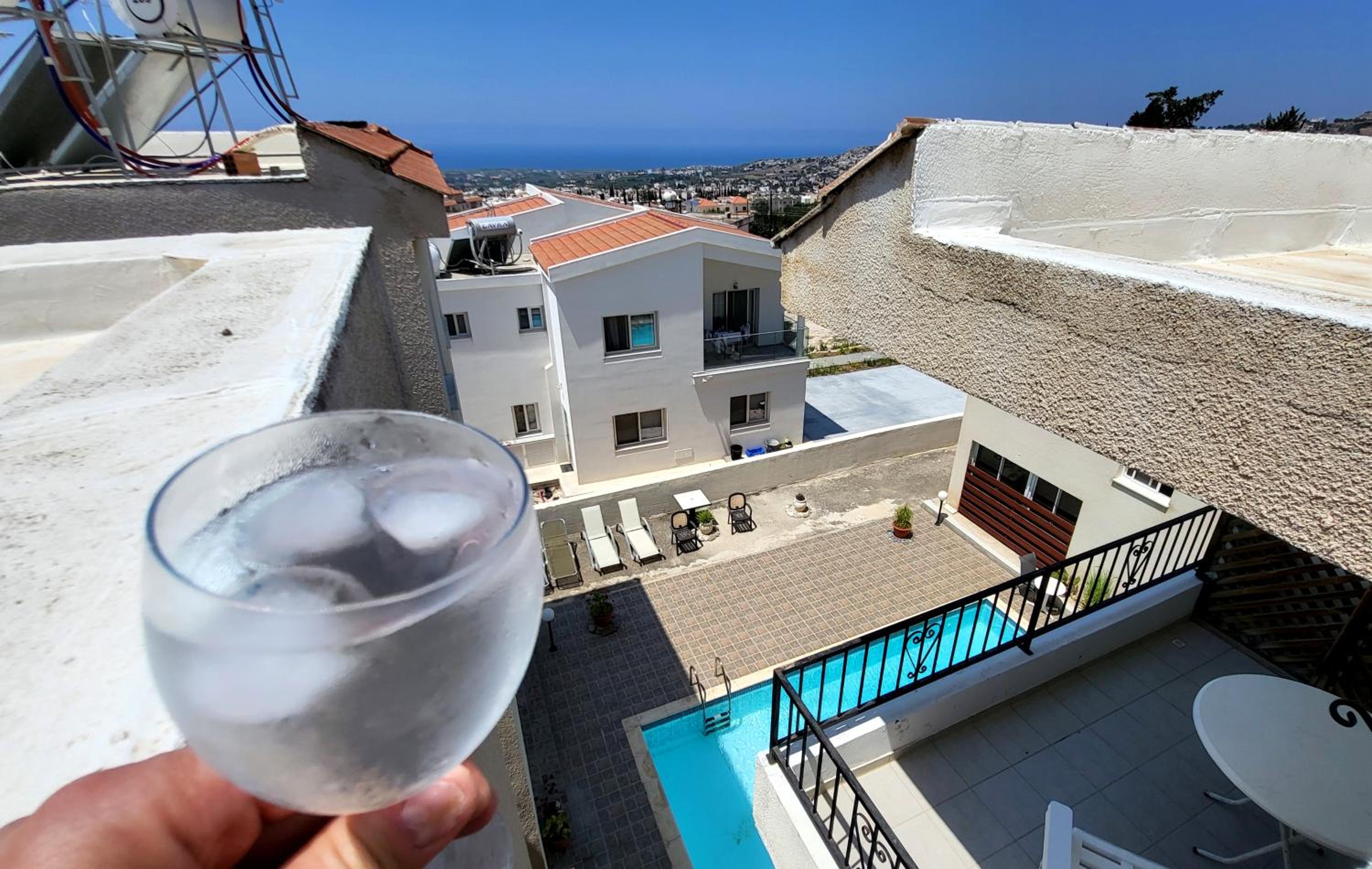 Calm Seaview Nest on the Hillside Peyia