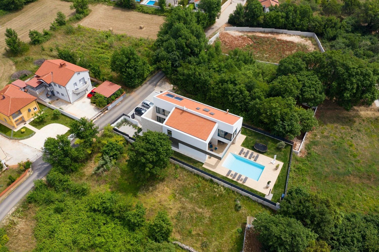 Luxury Villa Atria near Pula for 10 people with children playground & heated pool view 3