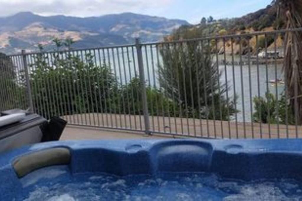 Waterfront 8 bedroom home with hot tub and mooring view 2