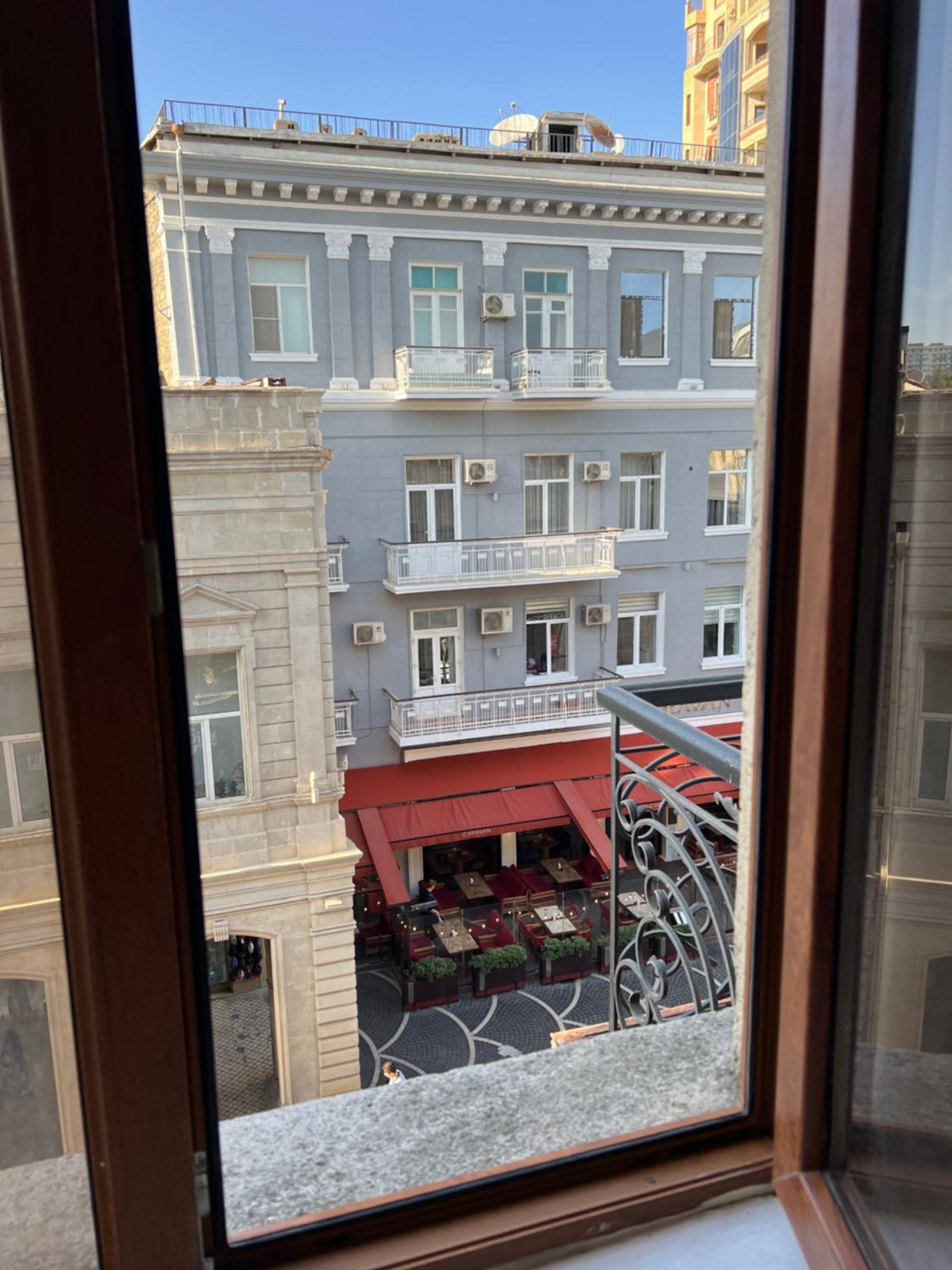 Nizami street apartment with an ideal balcony