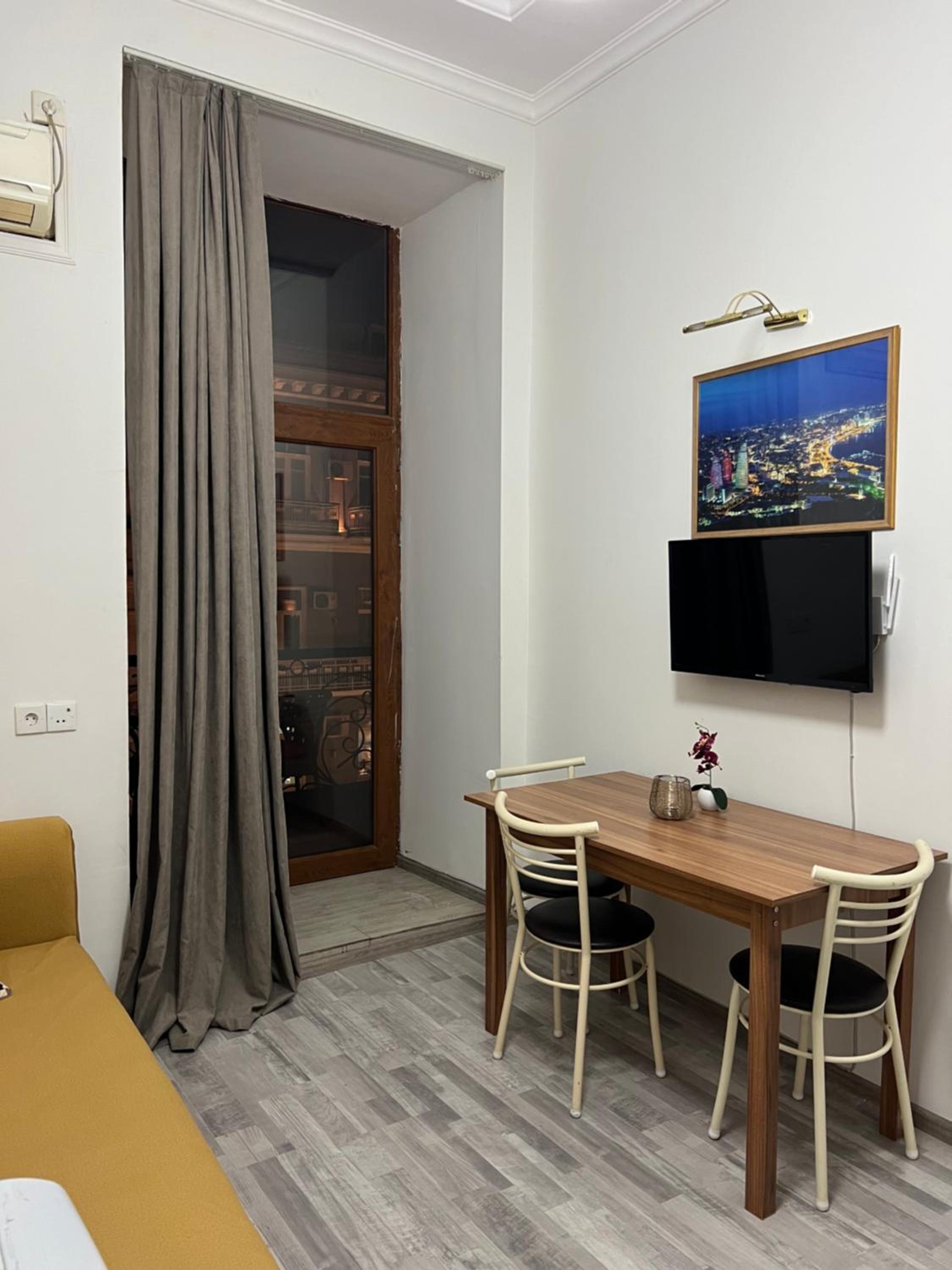 Nizami street apartment with an ideal balcony