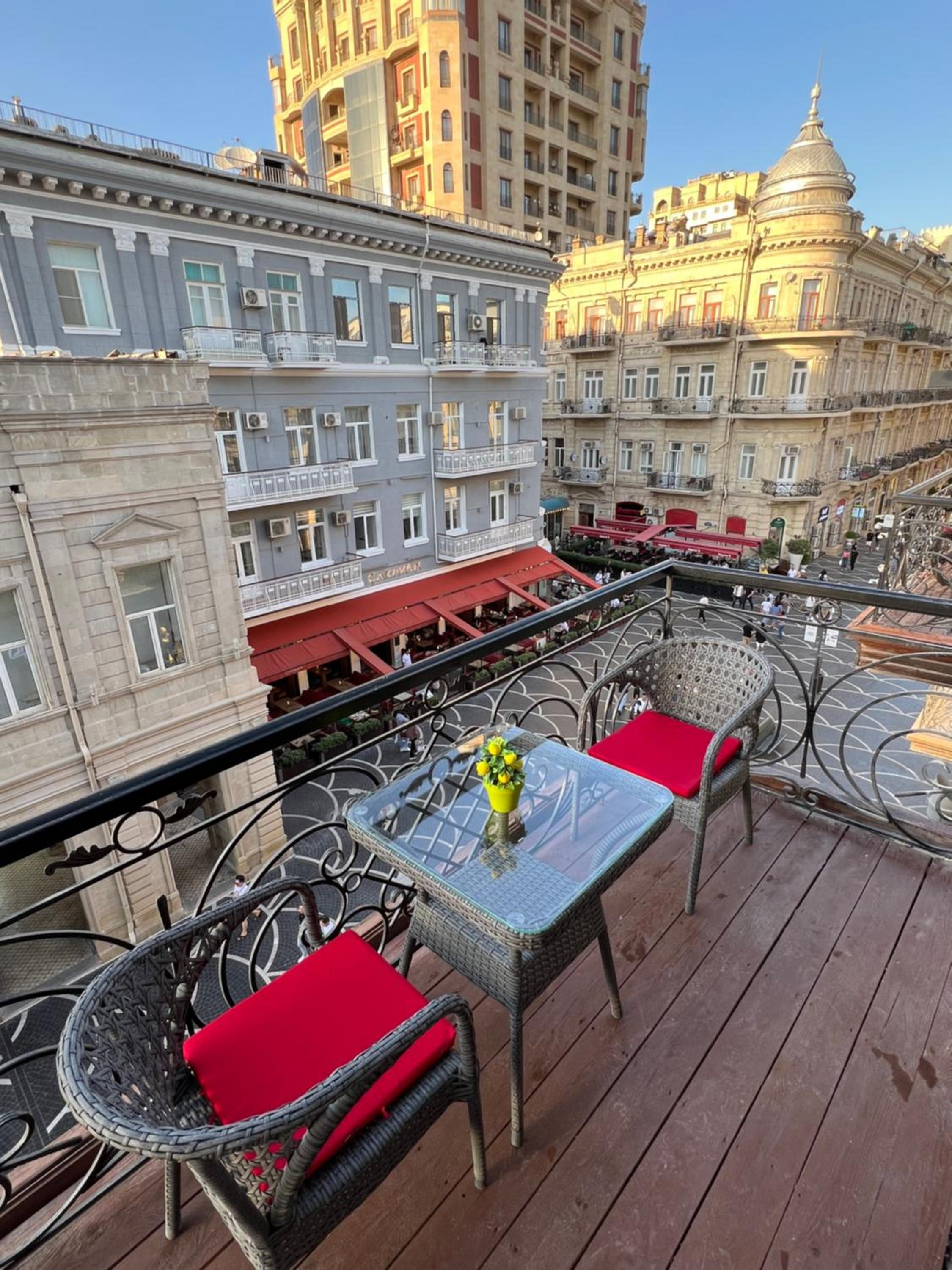 Nizami street apartment with an ideal balcony