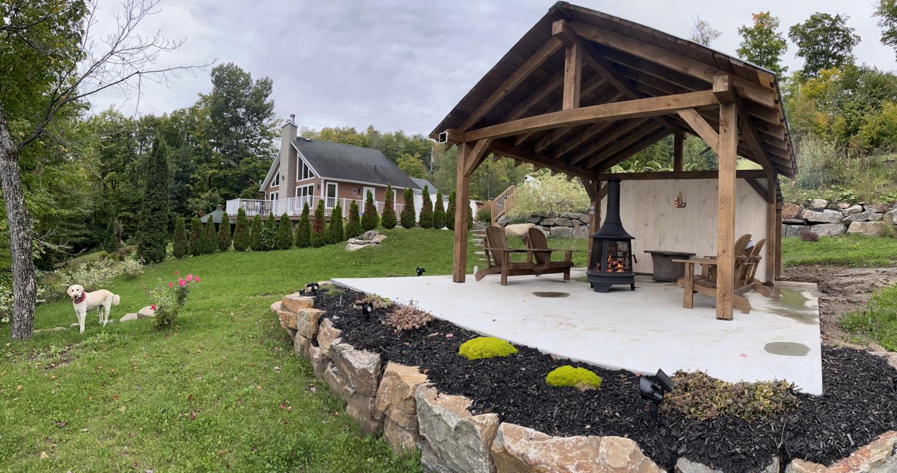 Chalet spa rivière saint Maurice
