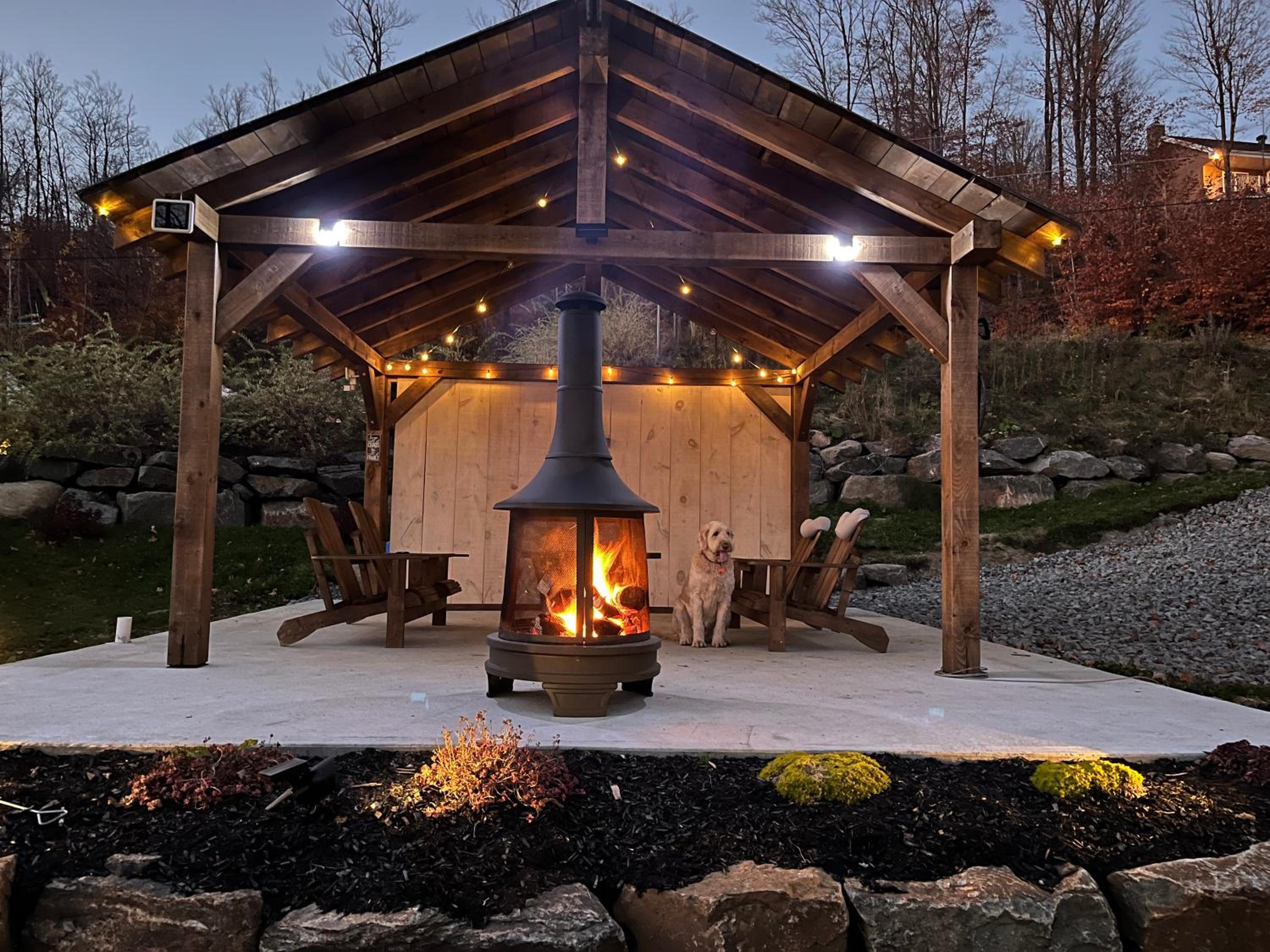 Chalet spa rivière saint Maurice