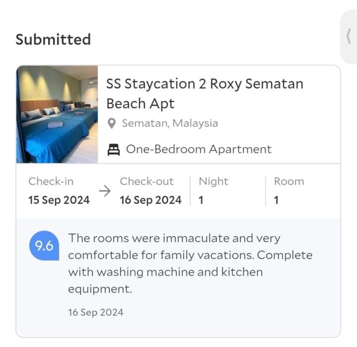 SS Staycation 2 Roxy Sematan Beach Apt photo 2