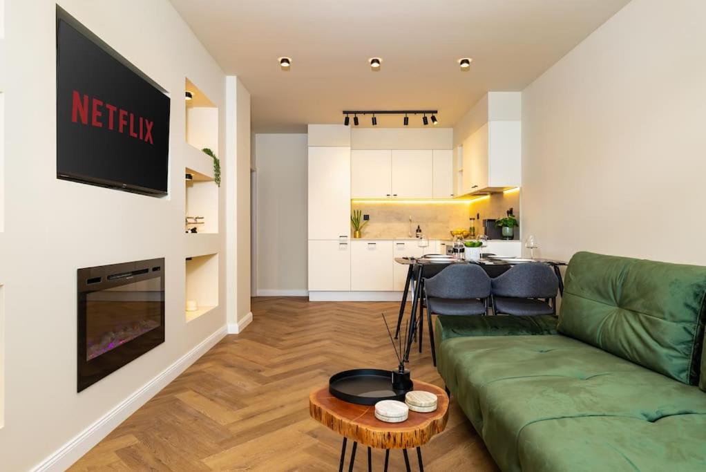 Olive Green Designer Apartment