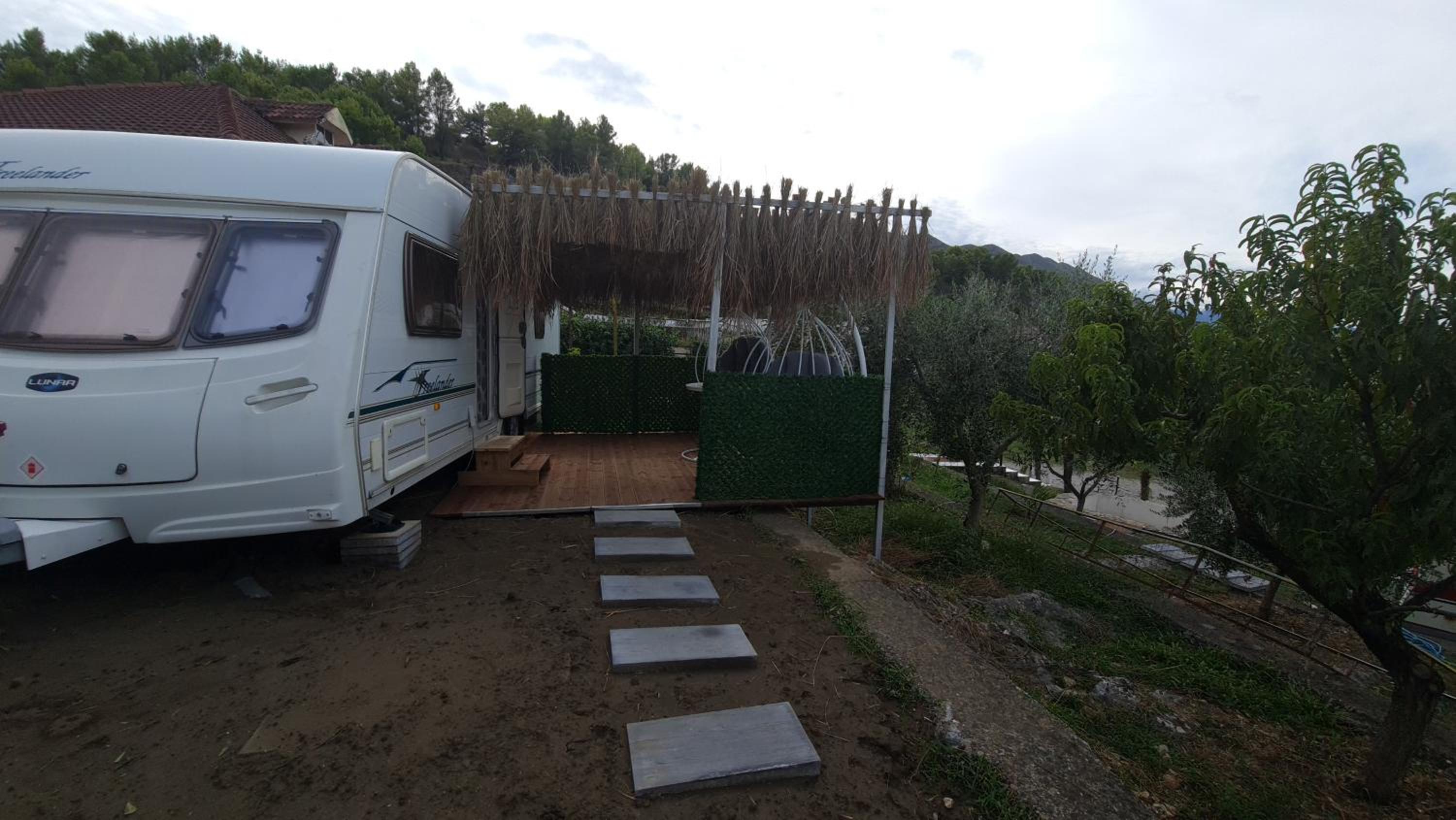 caravan on the lake