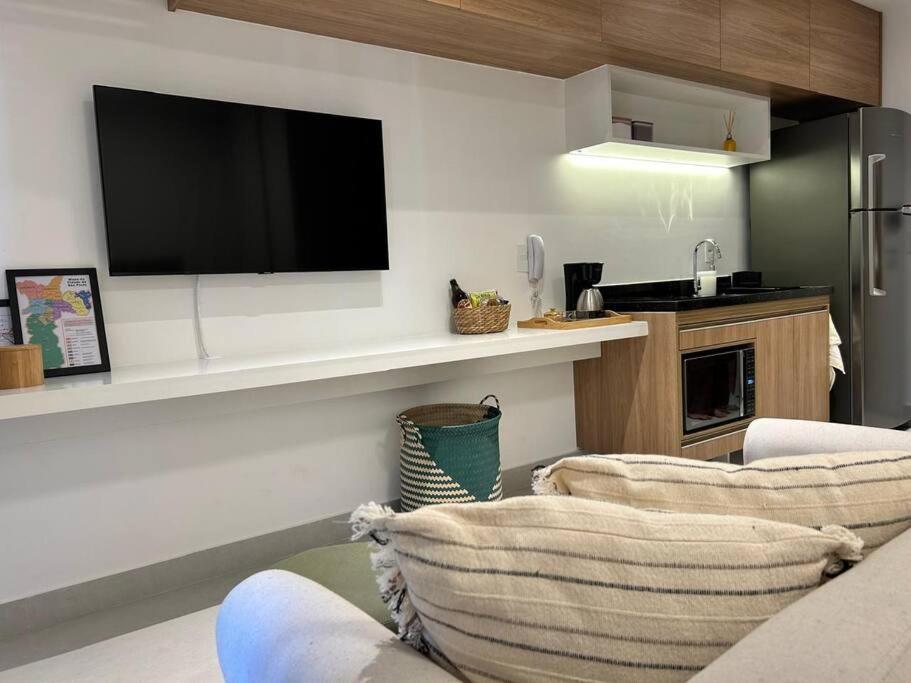 Studio completo e acolhedor para se sentir em casa