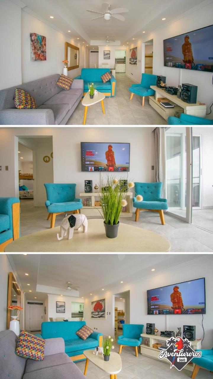 Confortable Apartamento en Bocagrande frente al Mar